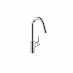Hansgrohe 14872001 Talis S Pull-Down Kitchen Faucet, 1.75 gpm Flow Rate, Polished Chrome, 1 Handle, 1 Faucet Hole, Function: Traditional, Residential