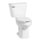 Mansfield® SmartHeight™ 137 WH Alto™ Toilet Bowl Only, White, Elongated Shape, 12 in Rough-In, 16-1/2 in H Rim, 2 in Trapway