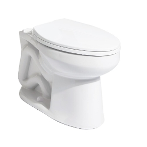 NIAGARA NANO® N7737EB Compact Toilet Bowl, White, Elongated Shape, 12 in Rough-In, 17 in H Rim, 2 in Trapway