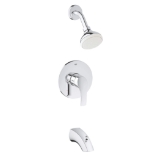 GROHE 3501220A Tub Shower Combo, 1.75 gpm Shower, StarLight® Polished Chrome