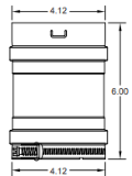 METAL-FAB® 4CGIA2 4" Diameter Lochinvar/Nordyne/Peerless/Pennco/Triangle/Viessmann Adapter