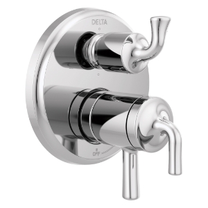 DELTA® T27933 Monitor® 17 Series Valve Trim with 3 or 6-Setting Integrated Diverter, 5.8 gpm Valve, Chrome