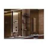 Kohler® 2938-PG-SAA Catalan® Mirrored Cabinet with Hinge, 15 in OAW x 36 in OAH, Anodized Aluminum, Satin