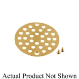 Moen® 102763BG Tub/Shower Drain Cover, Kingsley®, 8-3/4 in L x 4 in W, 4 in Dia, Brushed Gold