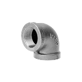 Ward Mfg AL9003020 WI-1101-G Straight 90 deg Elbow, 1-1/4 in, NPS, 150 lb, Malleable Iron, Galvanized