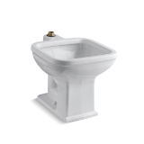 Kohler® 6676-0 Tyrrell™ Service Sink, Rectangular Shape, 21 in W x 20 in D x 27-1/8 in H, Floor Mount, Vitreous China, Glossy White