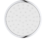 GROHE 26366001 Shower Head, New Tempesta® Cosmopolitan 100, 1.75 gpm Max Flow, 1 Spray, 3-15/16 in Dia Head, StarLight® Polished Chrome