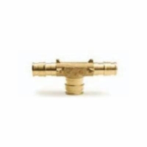 Uponor LF4701010 Tee, 1 in, ProPEX®, Brass