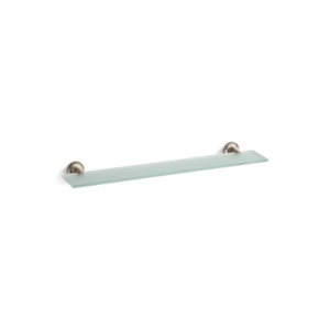 Kohler® 14440-BV Glass Shelf, Purist®, 22-1/2 in OAL x 4-7/8 in OAD, Brass, Vibrant® Brushed Bronze