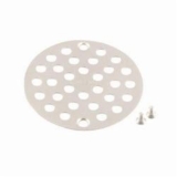 Moen® 102763BN Tub/Shower Drain Cover, Kingsley®, 4 in W, 4 in Dia, Brass, Brushed Nickel