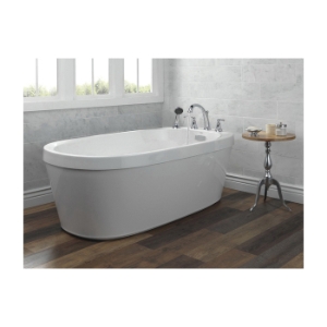 DELTA® T4732-SS Roman Tub Faucet Trim with Diverter, Woodhurst™, 10 to 16 in Center, Stainless, 2 Handles, Traditional
