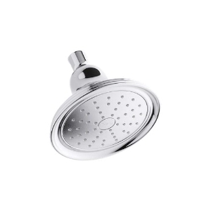 Kohler® 45413-G-CP Devonshire® 1-Function Showerhead with Katalyst® Air-Induction Technology, 1.75 gpm Max Flow, 1 Spray, Wall Mount, 5-15/16 in Dia x 4-11/16 in H Head, Polished Chrome