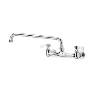 Krowne® 12-808L Silver Wall Mount Faucet, 2 gpm Flow Rate, 8 in Center, Standard Spout