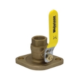 Webstone The Isolator® 41403 4140 Standard Uni-Flange Ball Valve, 3/4 in Nominal, FNPT x Rotating Flange End Style, Forged Brass Body, Full Port, PTFE Softgoods