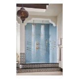 Brizo® 87498-GL Levoir™ Showerhead, 1.75 gpm Min, 4 Sprays, 6-7/8 in Dia Head, Luxe Gold