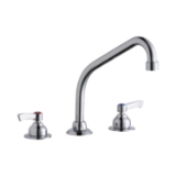 Elkay® LK800HA08L2 Food Service Faucet, 1.5 gpm Flow Rate, 8 in Center, High-Arc Spout, Polished Chrome, 2 Handles