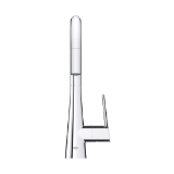 GROHE 32283003 Ladylux® Pull-Down Kitchen Faucet, 1.75 gpm, Polished Chrome, 1 Handle, 1 Faucet Hole, Residential