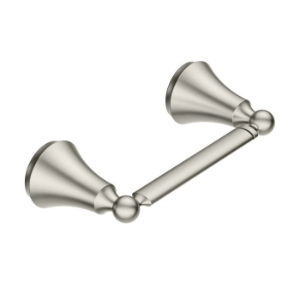 Moen® YB5208BN Pivoting Paper Holder, Wynford™, 7.05 in H, Zinc, Brushed Nickel