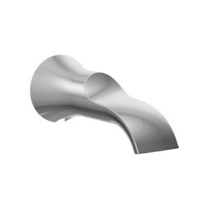 Moen® S3836 Non-Diverter Tub Spout, Doux™, 1/2 in Slip-Fit, Chrome