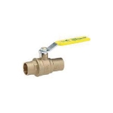 PROChannel™ PBV-1-SWT Quarter-Turn Ball Valve with Handle, 1 in Nominal, C End Style, Forged Brass Body, Full Port, Rubber Softgoods