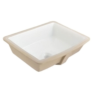 Compass Manufacturing International 561-8826 Forsyth Lavatory Sink, 17 in W x 13 in H, Under Mount, Vitreous China, White