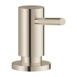 GROHE 40535BE0 40535_0 Universal Cosmopolitan Soap Dispenser, Polished Nickel, 15 oz Capacity, 3-7/8 in OAL, Deck Mount, Brass, Residential