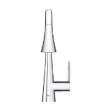 GROHE 32298003 Ladylux® Pull-Down Kitchen Faucet, 1.75 gpm Flow Rate, Polished Chrome, 1 Handle, 1 Faucet Hole, Residential