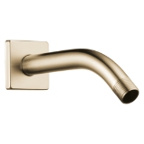 Brizo® RP74448GL Essential™ Shower Series Wall Mount Shower Arm and Linear Square Flange, 7 in L, 1/2 in NPT, Luxe Gold