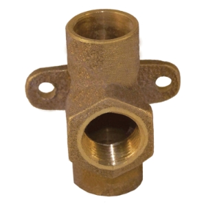 EPC 10037755 4712-5 Solder Drop-Ear Tee, 3/4 in Nominal, C x C x F End Style, Cast Brass