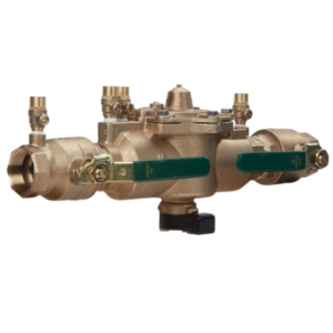 WATTS® 88004114 LF009-FS In-Line Backflow Preventer, 1-1/2 in Nominal, FNPT End Style, Quarter-Turn Ball Valve, Reduced Pressure Zone