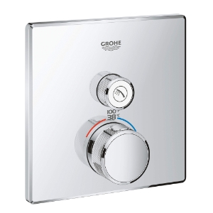 GROHE 29140000 Thermostatic Trim, 7.7 gpm Valve, StarLight® Polished Chrome