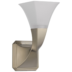 Brizo® 697030-BN Virage® Transitional Single Sconce Light, 120 VAC, Brushed Nickel Housing, 1 Lamp
