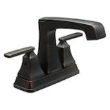 DELTA® 2564-RBMPU-DST Ashlyn® Centerset Lavatory Faucet, Venetian Bronze, 2 Handles, Metal Pop-Up Drain, 1.2 gpm Flow Rate