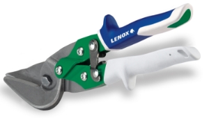 Lenox® 22207207 Offset Snip, 18 to 22 ga Cutting, 1-3/8 in L of Cut, Right Snip, Bi-Metal Blade