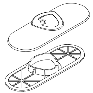 Kohler® 1224400-BN Escutcheon Service Kit, Vibrant® Brushed Nickel