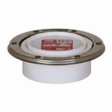 Sioux Chief TKO™ 886-4PTM Closet Flange with Stainless Steel Swivel Ring, 4 x 4 in Pipe, PVC