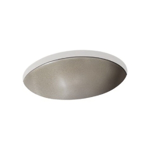 Kohler® 77635-SSP Shagreen On Caxton® Bathroom Sink, Oval Shape, 19-1/4 in W x 16-1/8 in D x 8-1/4 in H, Undermount, Vitreous China, Oyster Pearl