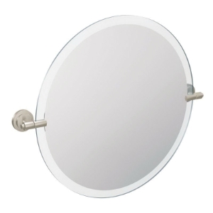 Moen® DN0792BN Mirror, Iso™, Round, 22 in Dia x 23.79 in L x 2.18 in W, Brushed Nickel