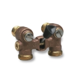 WATTS® Duo-Cloz™ 0006643 2-M2 Manual Shutoff Valve, 1/2 in Nominal, 150 psi Pressure, Brass Body