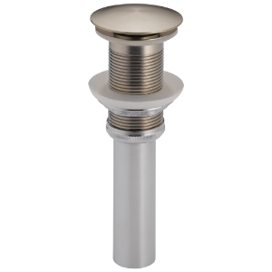 Brizo® RP72413NK Pushbutton Activated Pop-Up Drain Assembly, Luxe Nickel, Brass Drain