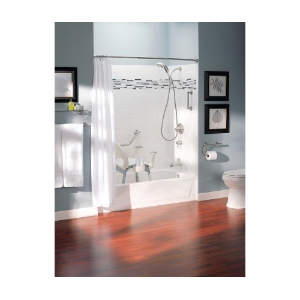 Moen® LR2352DBN Grab Bar with Integrated Toilet Paper Holder, Home Care®, 8 in L x 1 in Dia, Brushed Nickel, Stainless Steel