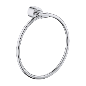 GROHE 40307003 40307_3 Atrio® New Closed Round Towel Ring, 8 in Dia Ring, Metal, Polished Chrome