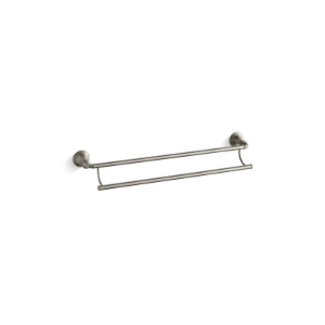 Kohler® 10553-BN Double Towel Bar, Devonshire®, 24 in L Bar, 5-7/8 in OAD x 4 in OAH, Metal, Vibrant® Brushed Nickel