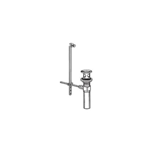 Complete Pop-Up Assembly, Polished Nickel, Overflow: No, Full Metal Drain, Includes Lift Rod: NO redirect to product page