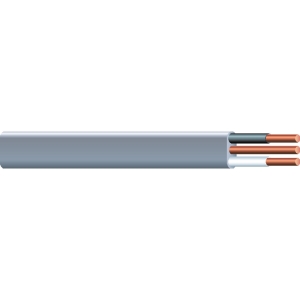 Southwire® 13056755 Type UF-B Underground Feeder Cable With Grounding Wire, 600 VAC, (2) 10 AWG Copper Conductor, 250 ft L