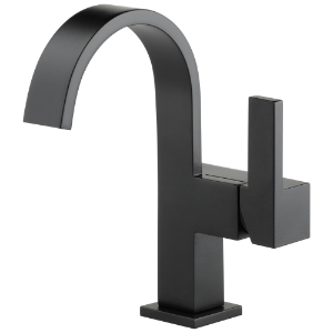 Brizo® 65080LF-BL Siderna® Lavatory Faucet, 1.5 gpm Flow Rate, 5-3/4 in H Spout, 1 Handle, 1 Faucet Hole, Matte Black, Traditional