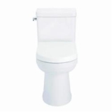 Gerber® G0020020 2-Piece Toilet, Wicker Park™ ErgoHeight™, High Elongated Bowl, 16-3/4 in H Rim, 12 in Rough-In, White