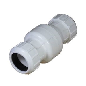 flo® Control 1500-30 1500 Swing Check Valve, 3 in Nominal, IPS Compression End Style, Buna-N/EPDM Softgoods, PVC Body