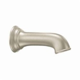Moen® 3858BN Non-Diverter Tub Spout, Brantford™, 7-1/4 in L, 1/2 in Slip-Fit Connection, Metal, Brushed Nickel