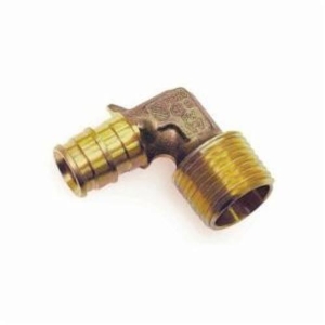 Uponor LF4125050 90 deg Elbow, 1/2 in, ProPEX® x MNPT, Brass